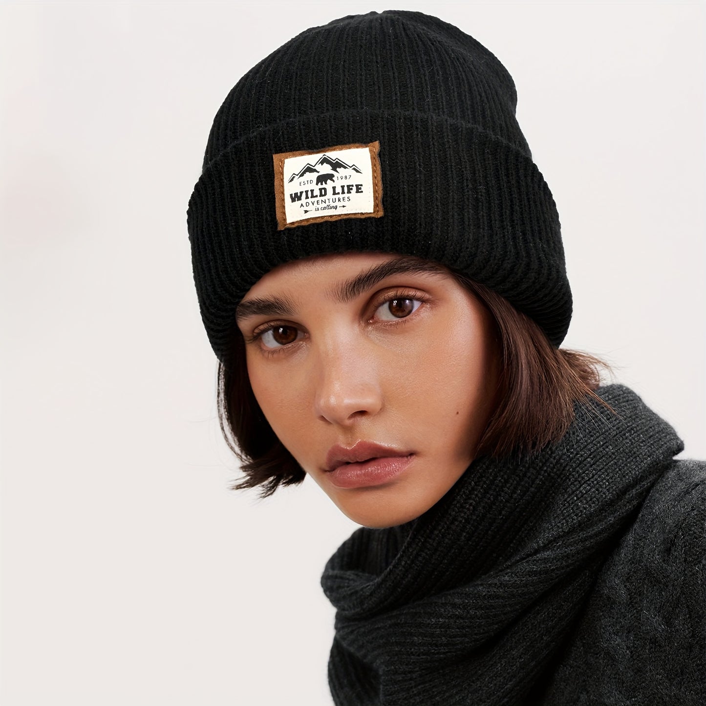 Windproof Winter Autumn Knitted Beanie Hat Soft Elastic Cycling Skull Cap Warm Hiking Camping Headc 4
