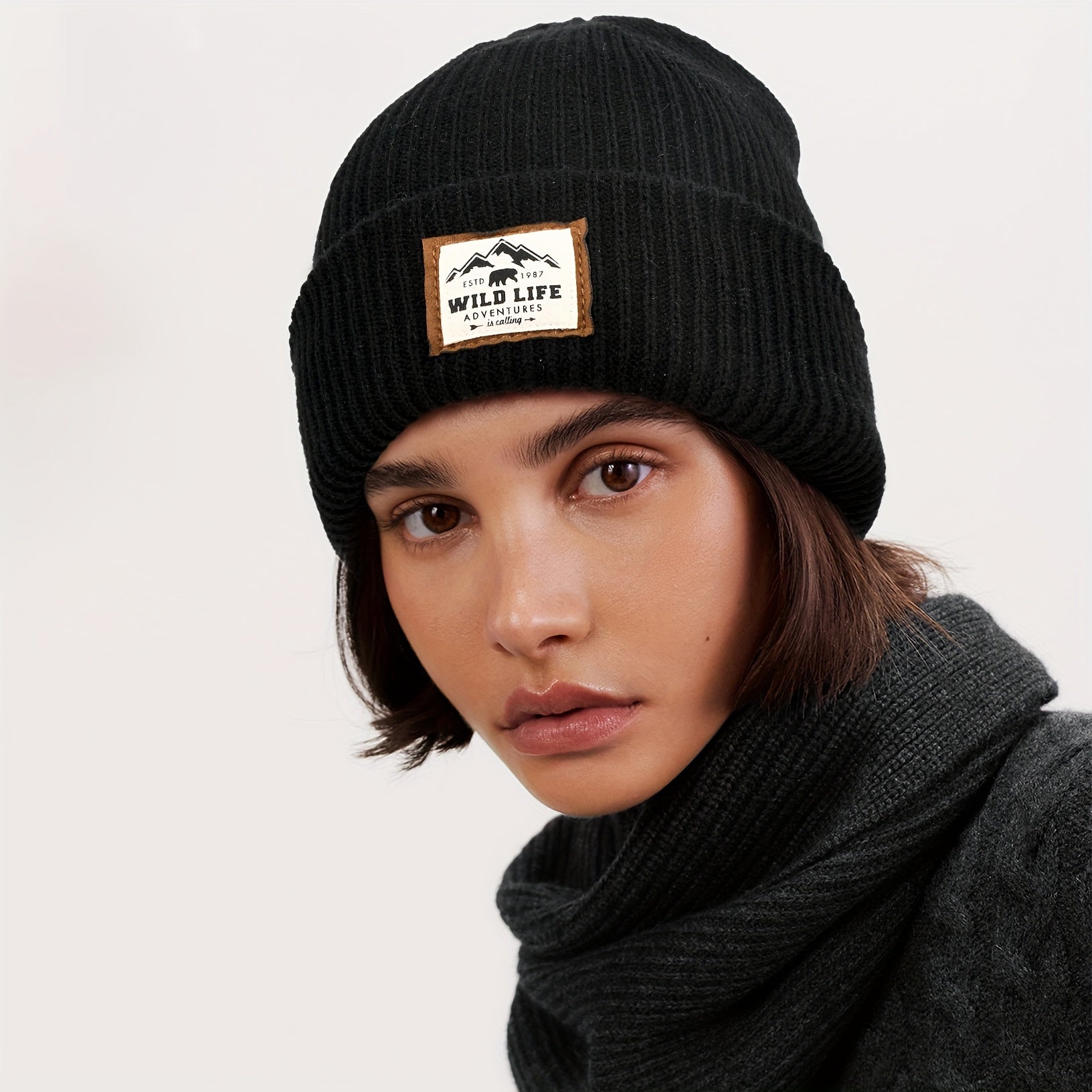 Windproof Winter Autumn Knitted Beanie Hat Soft Elastic Cycling Skull Cap Warm Hiking Camping Headc 4
