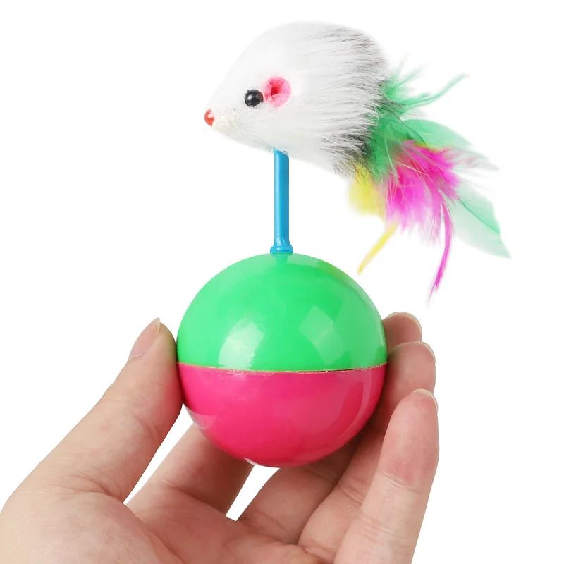 Interactive Cat Toy Set Mouse Tumbler And Teasing Toys For Cats And Small Pets 3