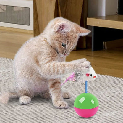 Interactive Cat Toy Set Mouse Tumbler And Teasing Toys For Cats And Small Pets 5