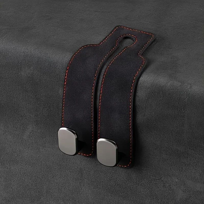 Premium Car Seat Back Hook  Leather  ABS Headrest Purse Hook 7