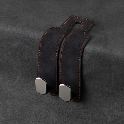 Premium Car Seat Back Hook  Leather  ABS Headrest Purse Hook 7