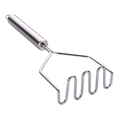 Premium Stainless Steel Kitchen Masher  Manual Vegetable Fruit  Potato Crusher 4