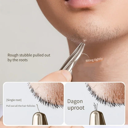 HeavyDuty NiLiYa Eyebrow  Facial Hair Tweezers  Sharp Tips Stainless Steel Precision 1