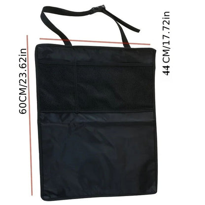 Premium Waterproof Back Seat Protector  3Pocket Car Seat Organizer 1