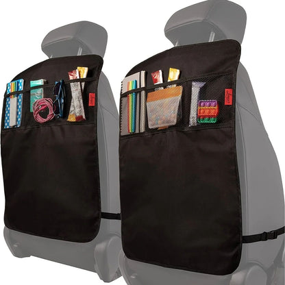 Premium Waterproof Back Seat Protector  3Pocket Car Seat Organizer 3