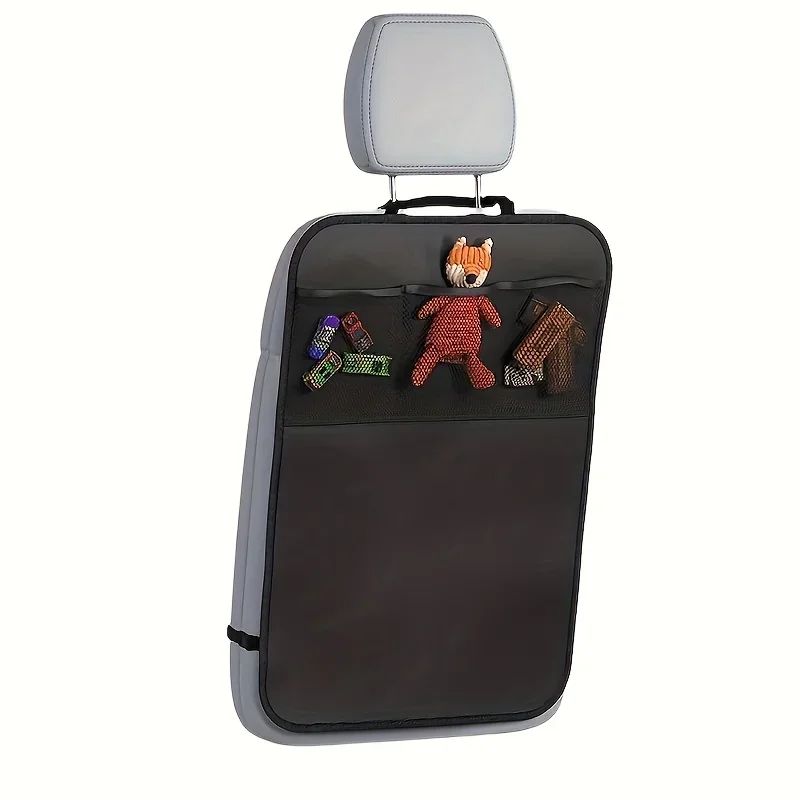 Premium Waterproof Back Seat Protector  3Pocket Car Seat Organizer 4