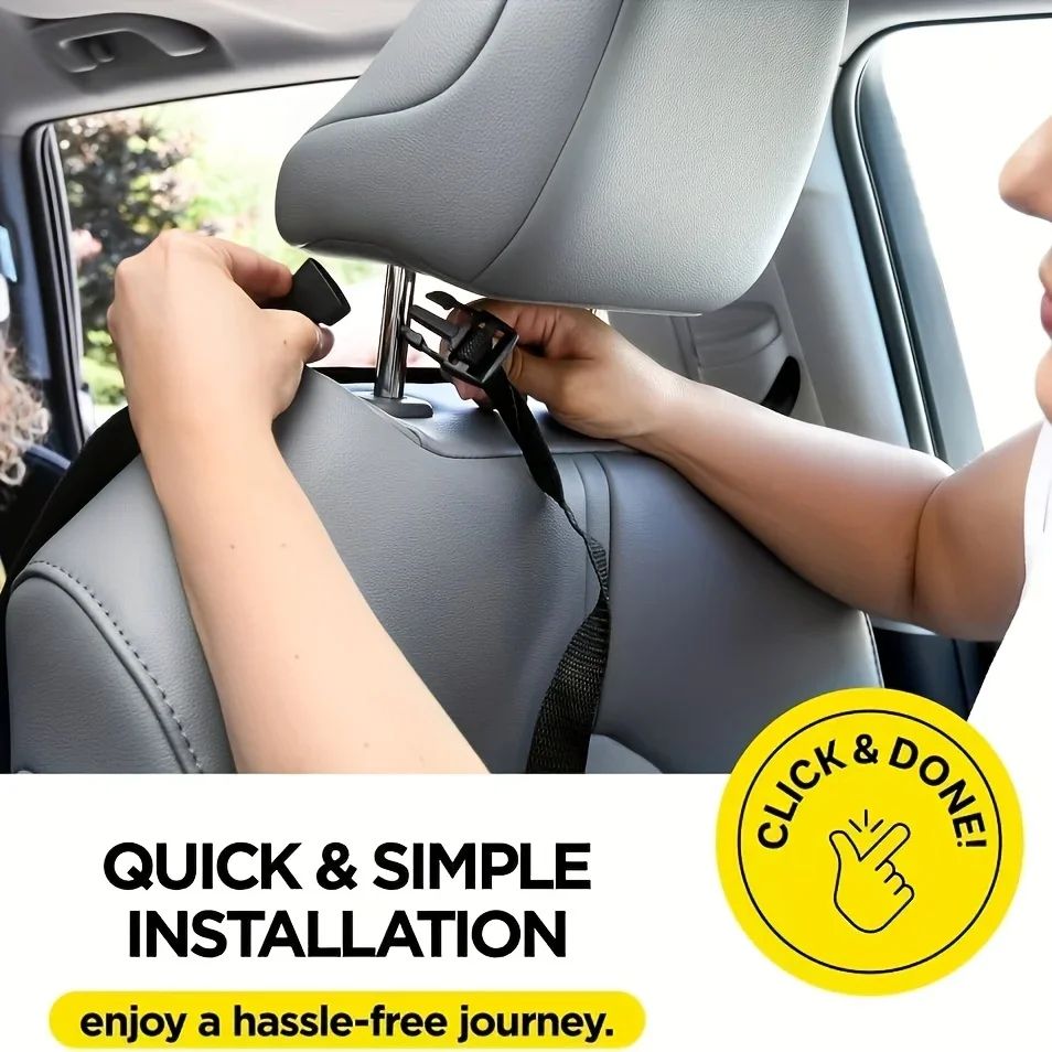 Premium Waterproof Back Seat Protector  3Pocket Car Seat Organizer 5