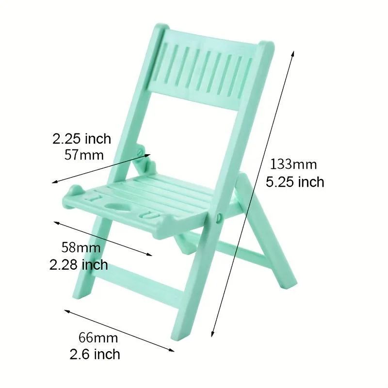 Compact Mini ChairStyle Foldable Phone Stand  Universal CandyColor Mobile Holder 1