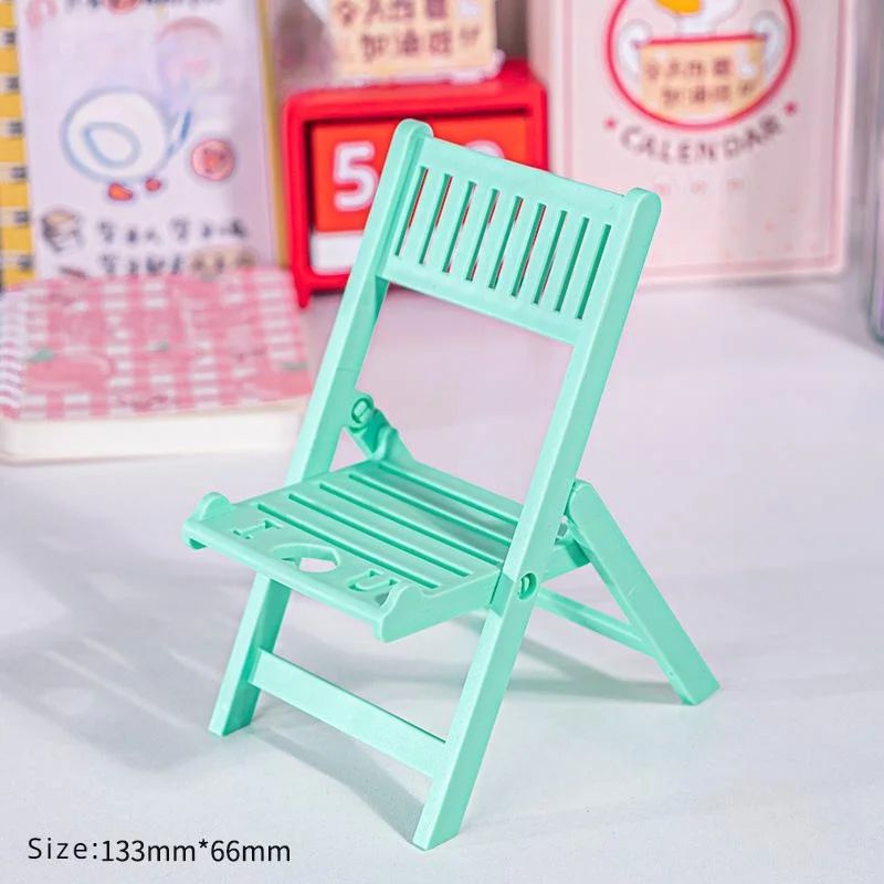 Compact Mini ChairStyle Foldable Phone Stand  Universal CandyColor Mobile Holder 7