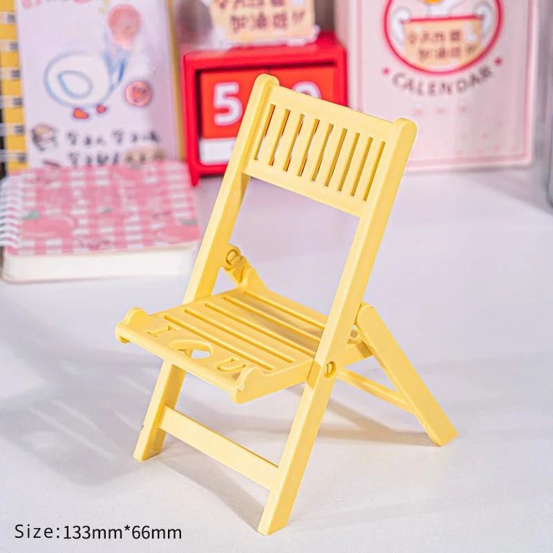 Compact Mini ChairStyle Foldable Phone Stand  Universal CandyColor Mobile Holder 9