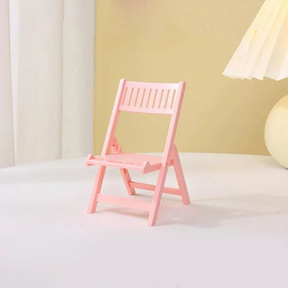 Compact Mini ChairStyle Foldable Phone Stand  Universal CandyColor Mobile Holder 11