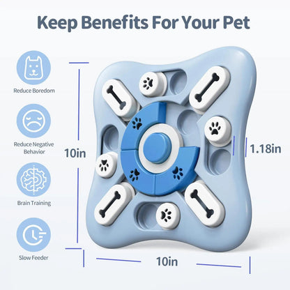 Interactive Slow Feeder Dog Toy Food Dispenser And Training Puzzle Bowl 4