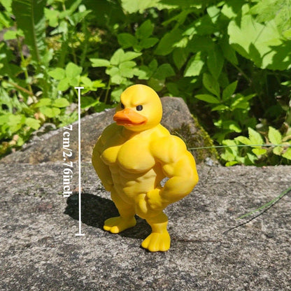 Muscle Duck Statue Multifunctional Decor For Bookshelf And Desktop 6
