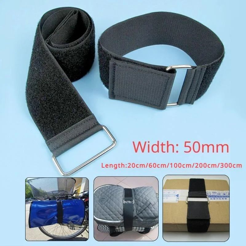 HeavyDuty Nylon Cargo  Luggage Strap  50 Mm Wide Adjustable Velcro Belt For Travel Motorcycle  Outd 6
