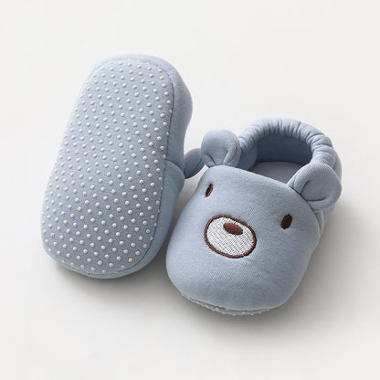 Cartoon Animals Baby Slippers Soft NonSlip First Walkers 3