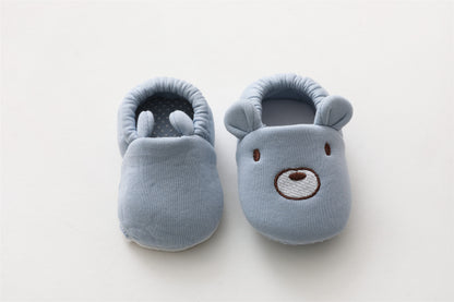 Cartoon Animals Baby Slippers Soft NonSlip First Walkers 4