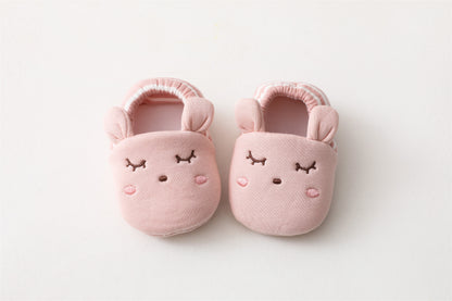 Cartoon Animals Baby Slippers Soft NonSlip First Walkers 5