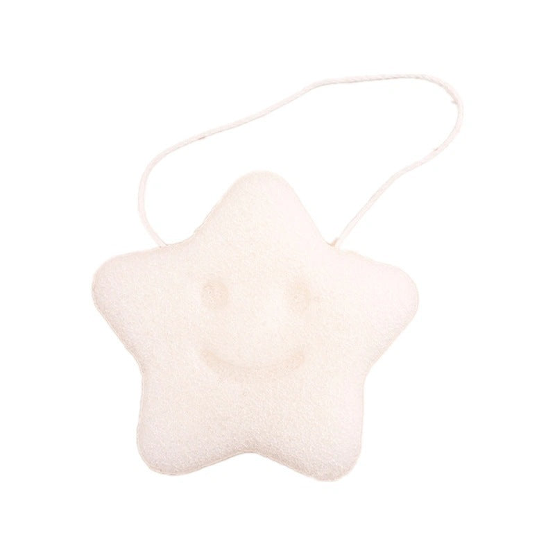 Konjac Puff Baby Bath Sponge, Children's Face Wash, Hair Shampoo, Exfoliating Cotton Bath Artifact