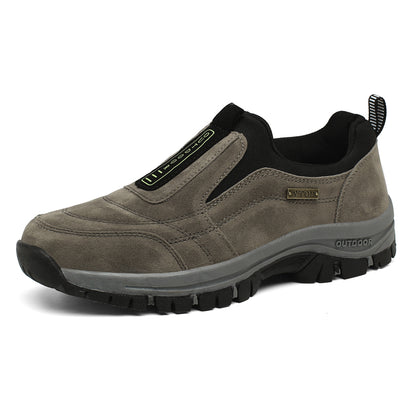 Comfortable Men's Non-Slip Casual Sports Shoes, Wear-Resistant Hiking Shoes, Outdoor Fashion Flat Walking Shoes