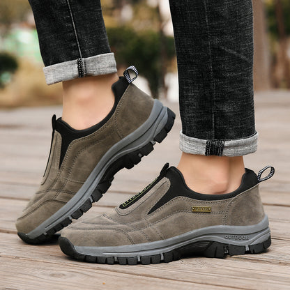 Comfortable Mens NonSlip Casual Sports Shoes WearResistant Hiking Shoes Outdoor Fashion Flat Walkin