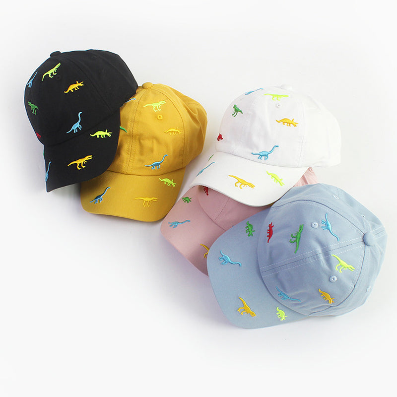Summer Kids Baseball Cap Cartoon Dinosaur Embroidery Baby Cap Outdoor Adjustable Infant Boy Girls S 1