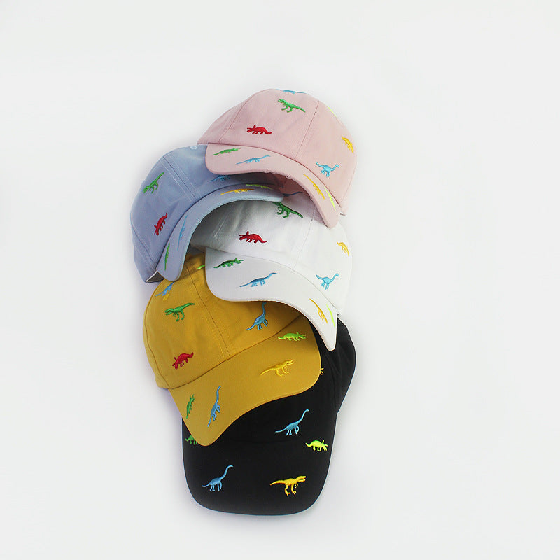 Summer Kids Baseball Cap, Cartoon Dinosaur Embroidery Baby Cap, Outdoor Adjustable Infant Boy Girls Sun Hats