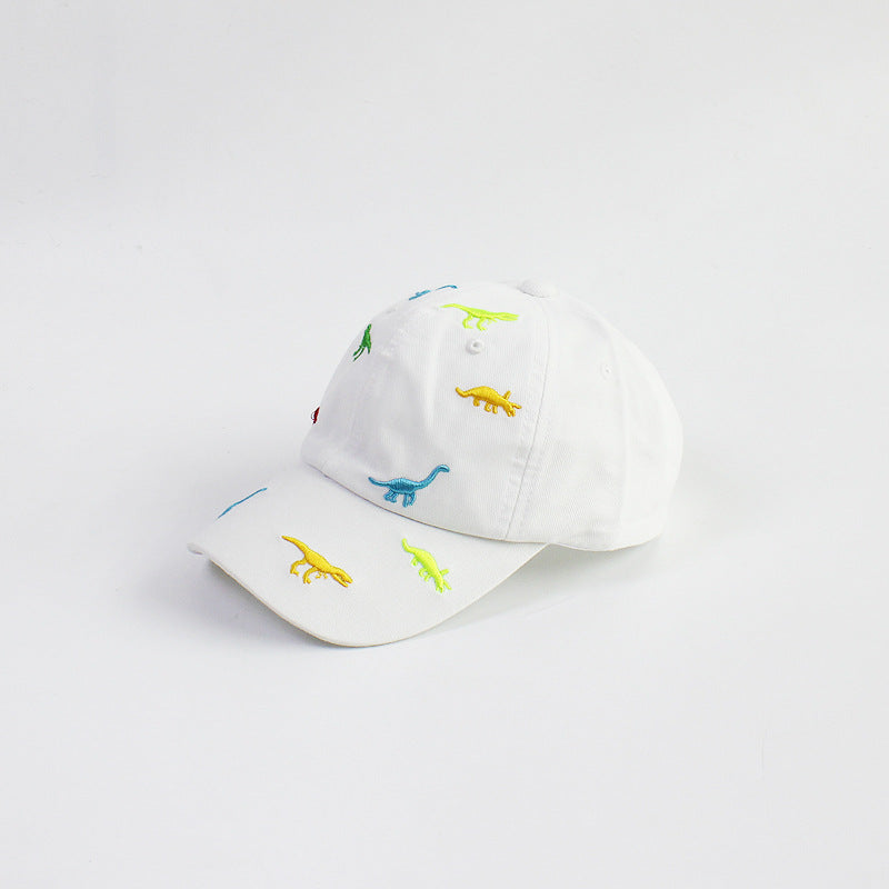 Summer Kids Baseball Cap Cartoon Dinosaur Embroidery Baby Cap Outdoor Adjustable Infant Boy Girls S 6