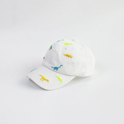 Summer Kids Baseball Cap Cartoon Dinosaur Embroidery Baby Cap Outdoor Adjustable Infant Boy Girls S 6