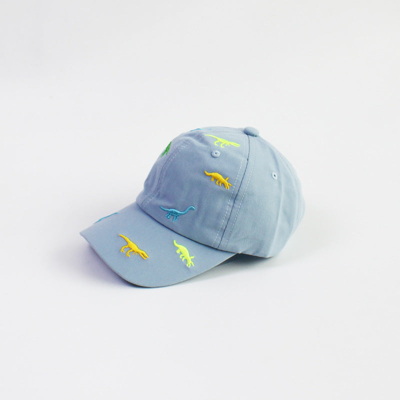 Summer Kids Baseball Cap Cartoon Dinosaur Embroidery Baby Cap Outdoor Adjustable Infant Boy Girls S 7