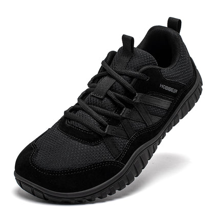 Non Slip Outdoor Sneakers Wide Toe Lace Up Breathable Running Shoes for Men Women