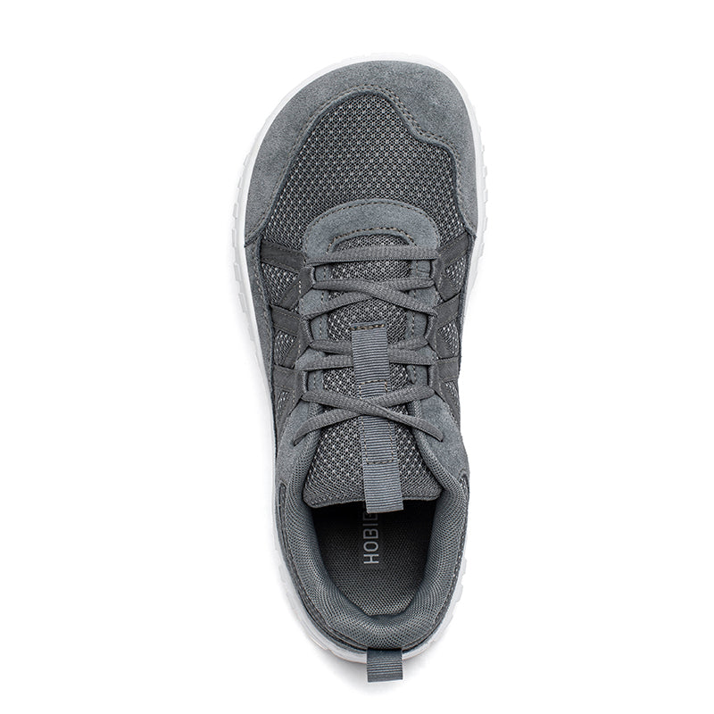 Non Slip Outdoor Sneakers Wide Toe Lace Up Breathable Running Shoes For Men Women 2