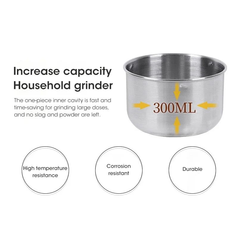 Mini Electric Grinder 300ml Ultrafine Pulverizer For Baby Food Coffee Spices And Grains Household G 3