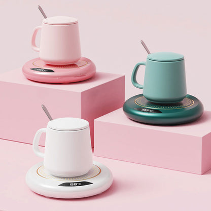 Electric Coffee Warmer Plate, USB Beverage Warmer with 3 Temperature Settings for Tea, Milk, and Coffee