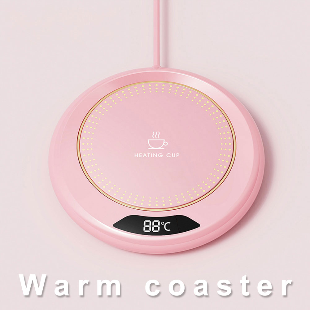 Electric Coffee Warmer Plate, USB Beverage Warmer with 3 Temperature Settings for Tea, Milk, and Coffee