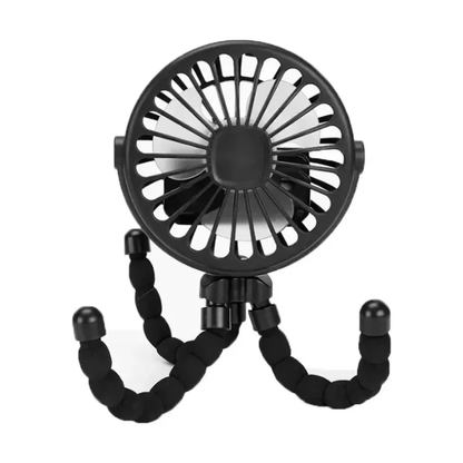 Rechargeable USB Baby Stroller Fan Bladeless Mini Hand Held Fan Silent Neck Cooler Folding Table Ou 1