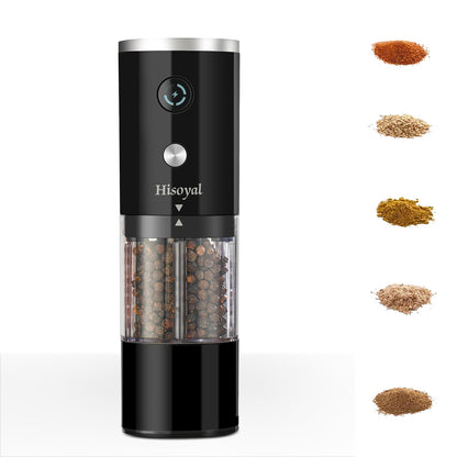 USB charging automatic salt and pepper grinder, electric grinder for kitchens and restaurants