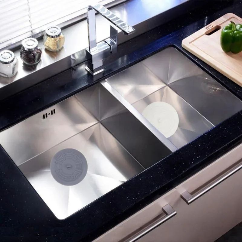 Large Universal Silicone Drain Plug  Hair Stopper  6inch Flat Bathroom  Kitchen Drain Cover 4
