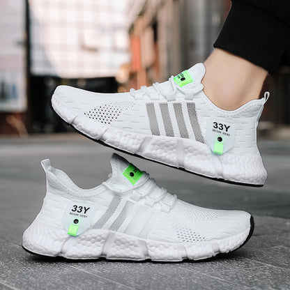 Trendy Breathable Mesh Men Shoes Plus Size Tennis Sneakers for Fitness