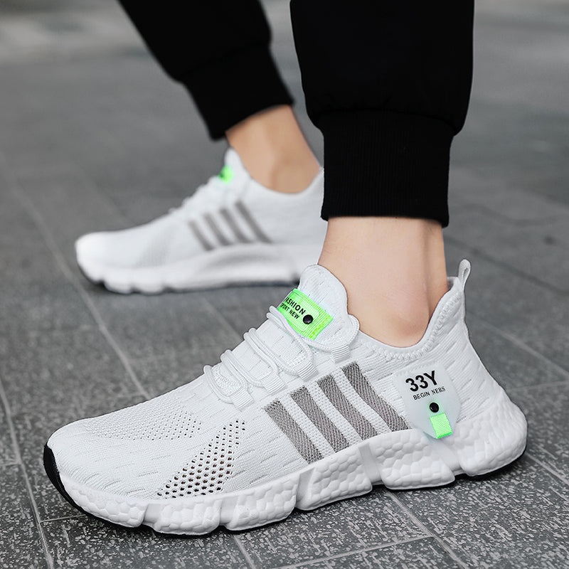 Trendy Breathable Mesh Men Shoes Plus Size Tennis Sneakers For Fitness 2