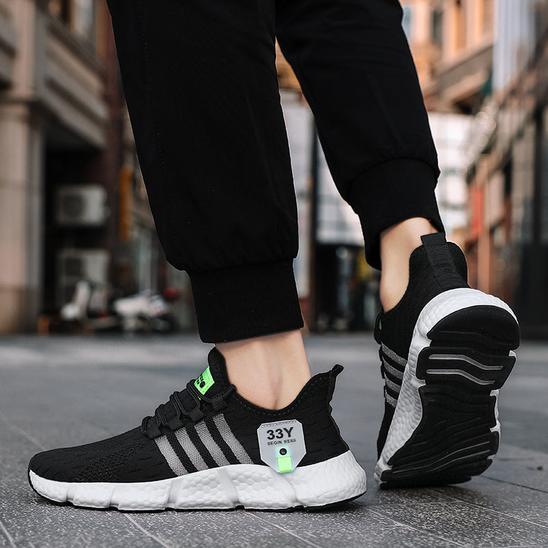 Trendy Breathable Mesh Men Shoes Plus Size Tennis Sneakers For Fitness 4