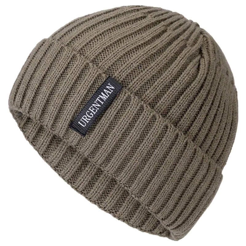 Stylish Plush Fur Lined Beanie Hat For Men  Women Warm Winter Caps Thick Knitted Casual Hats 5
