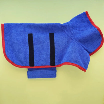 Absorbent Dog Bathrobe Quick Drying Pet Bath Towel Full Body Wrap For Dogs And Cats 2