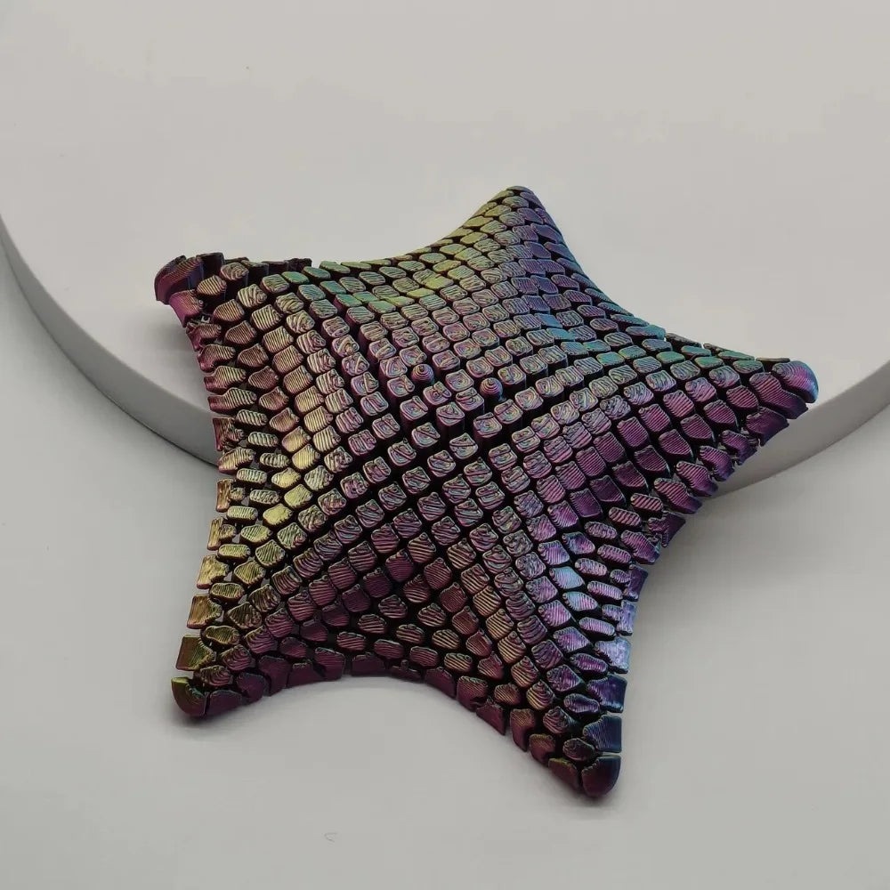 Ocean Themed Printed Starfish Ornament Stress Relief Desk Toy 12cm Marine Animal Decor Gift 2
