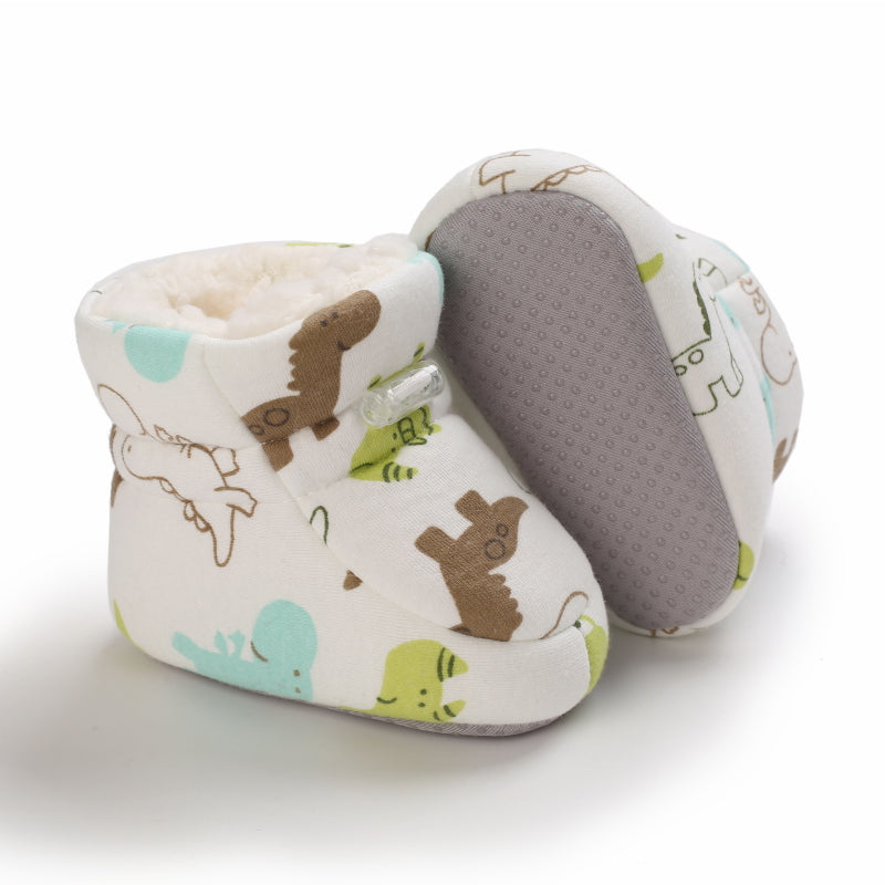 Newborn Winter Snow Boots Boys And Girls Soft Warm Cartoon Printed Baby Fashion Boots 2