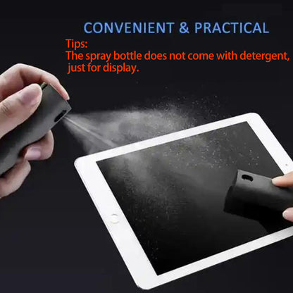 Phone, Laptop, Tablet, TV, Monitor, Car Screen Cleaner Kit, Spray and Wipe Cleaning Tools