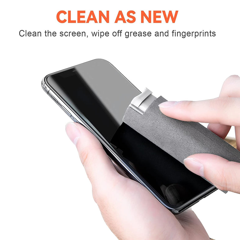 Phone, Laptop, Tablet, TV, Monitor, Car Screen Cleaner Kit, Spray and Wipe Cleaning Tools