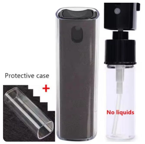 Phone, Laptop, Tablet, TV, Monitor, Car Screen Cleaner Kit, Spray and Wipe Cleaning Tools