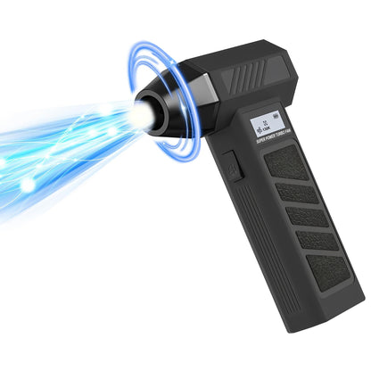 Electric Rechargeable Black Compressed Air Duster Cordless Air Blower For Keyboard Cleaning 2