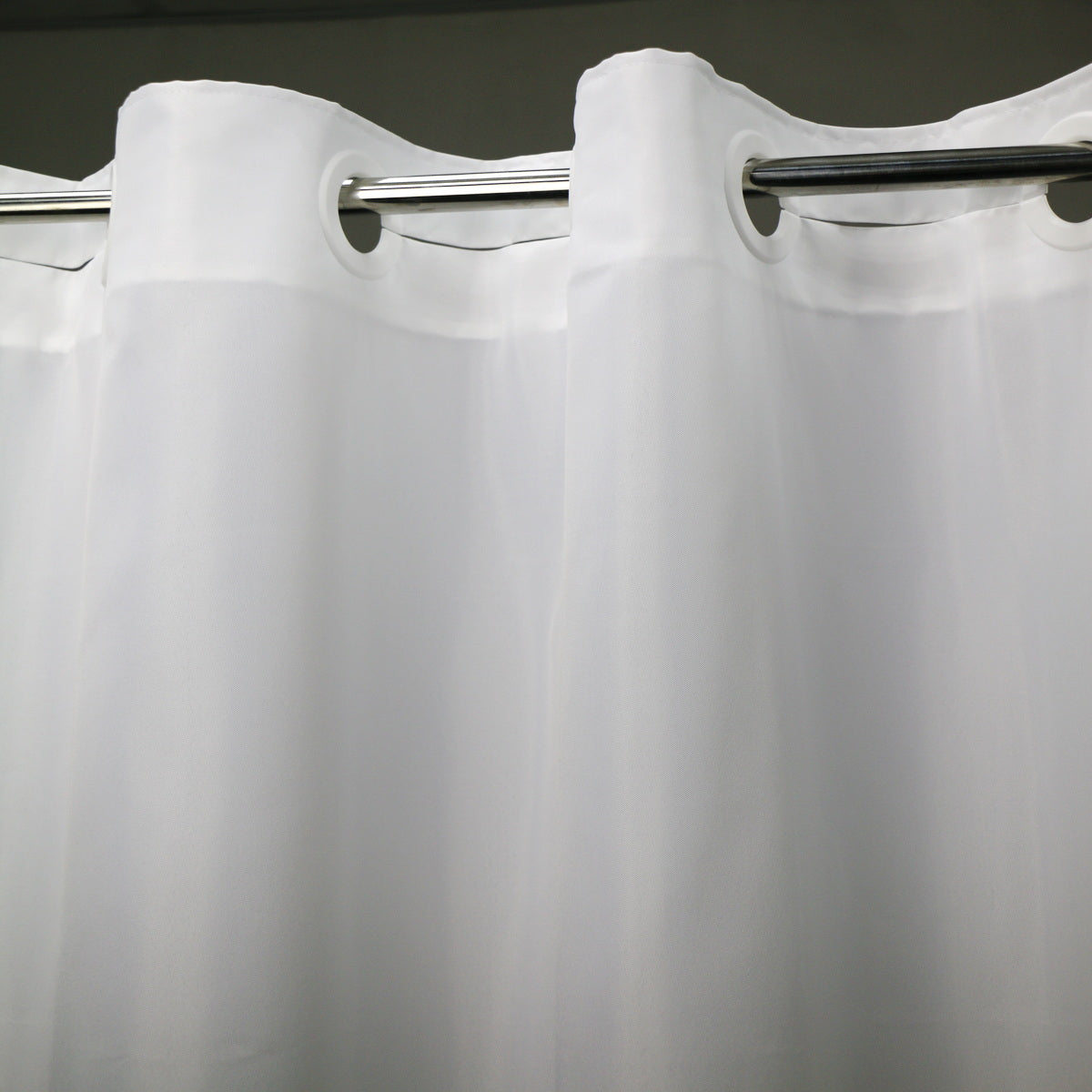 Minghe No Hook Shower Curtain, Heavy Duty Cloth, Hotel Quality Fabric Bathroom Shower Curtain